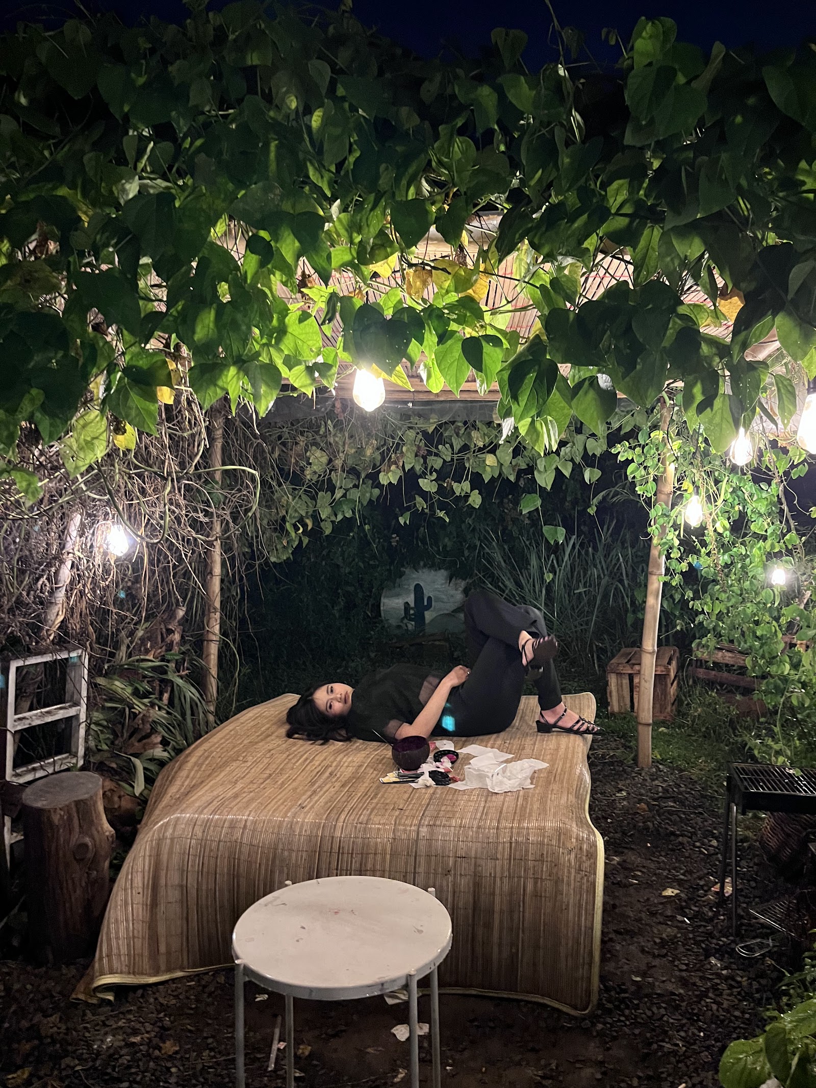 Hidden Farm Plantshop Cafe surrounded by greenery in Cimenyan